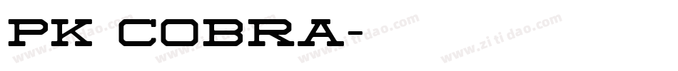 PK CoBrA字体转换